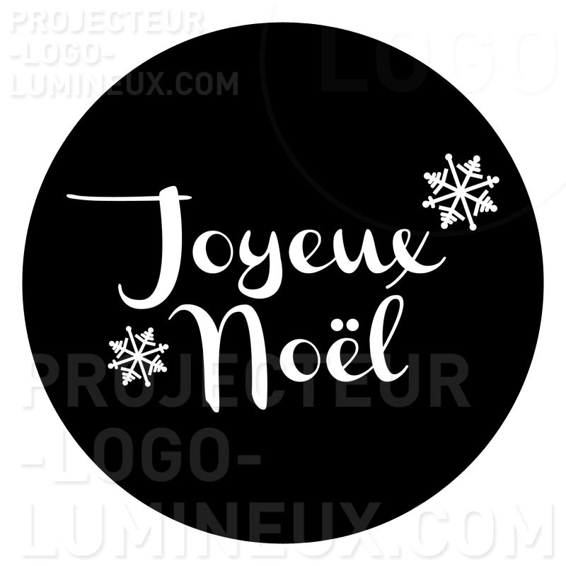 Projection lumineuse visuel Gobo Joyeux Noël