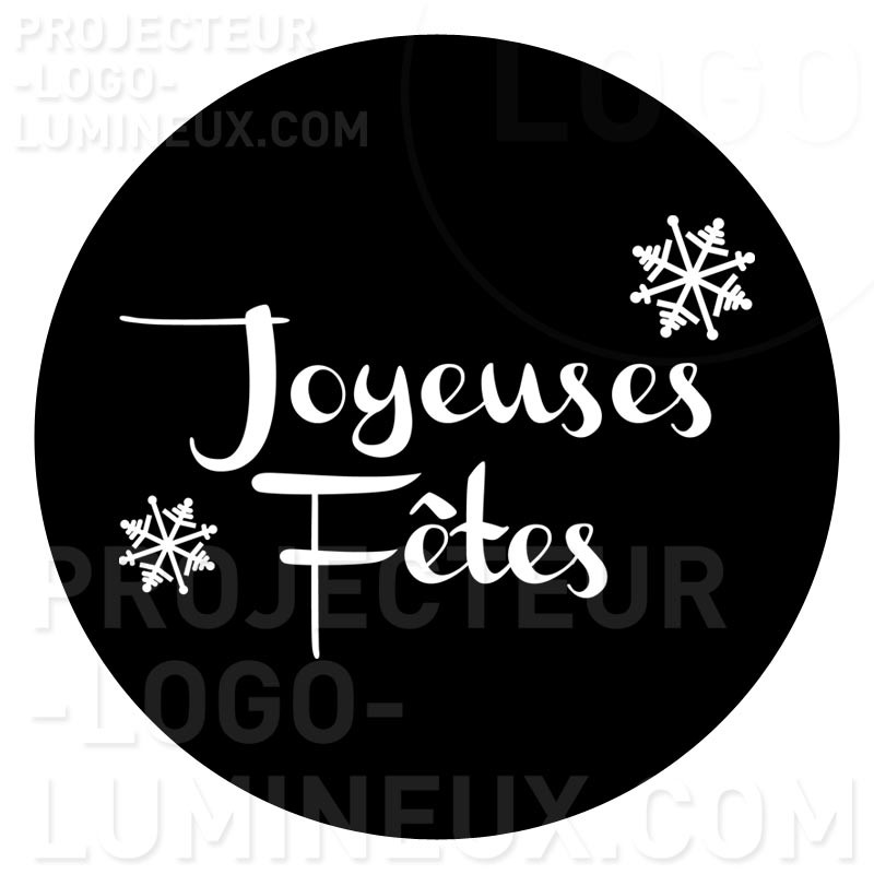 Gobo Joyeuses Fêtes flocons