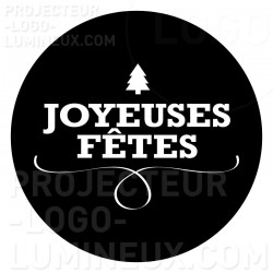 Projection lumineuse visuel Gobo Joyeuses Fêtes