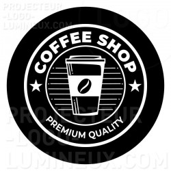 Visual light projection gobo Coffee Shop