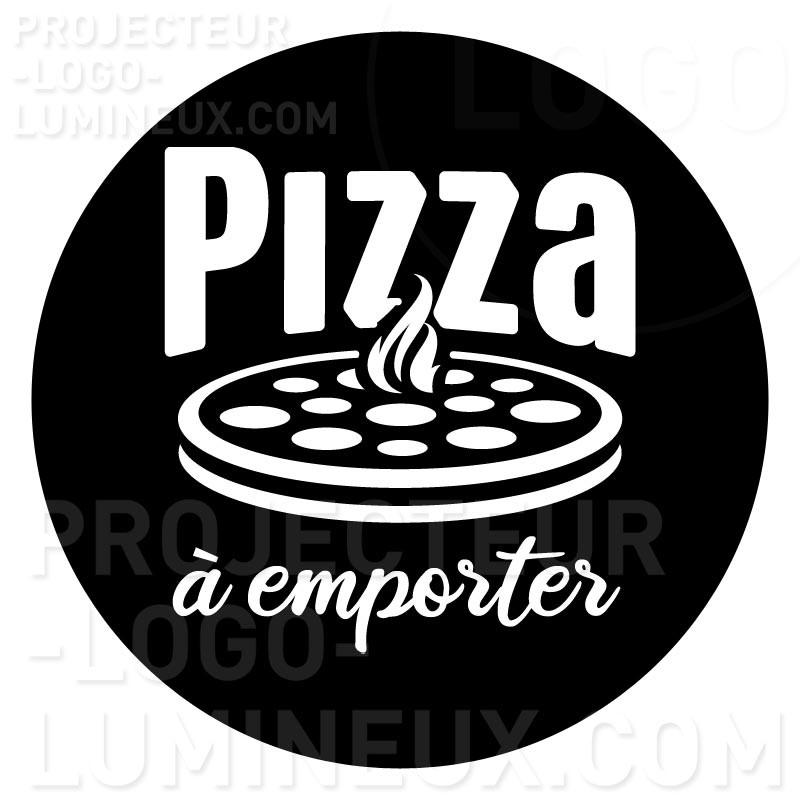 Projection lumineuse visuel Gobo Pizza à Emporter