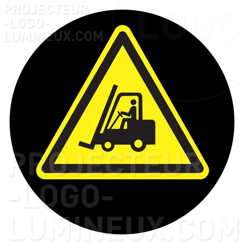 Visual light projection Gobo Attention Forklift
