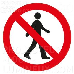 Gobo Verbotener Zugang für Fußgänger