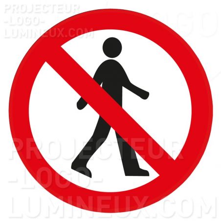 Acceso peatonal prohibido a los gobos