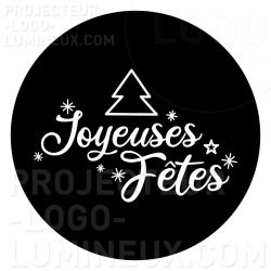 Gravure gobo verre Joyeuses Fêtes