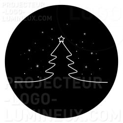 Gobo Christmas tree with stars