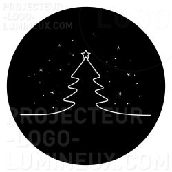 Gobo Weihnachtsbaum mit Sternen