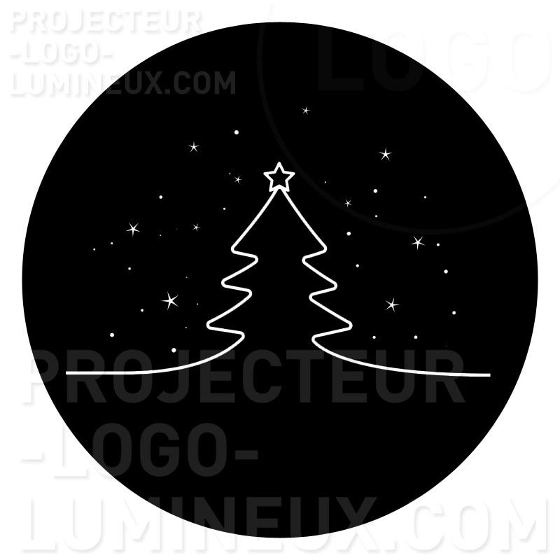 Gobo Christmas tree with stars