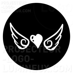 Gobo Heart with Wings