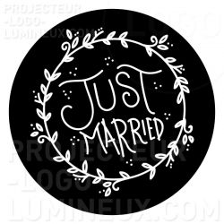 Gobo Just Married floral