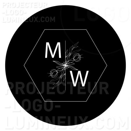 Gobo Monogram Wedding Octagon