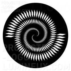 Engraving gobo glass light decoration Gobo Spiral tourbillon