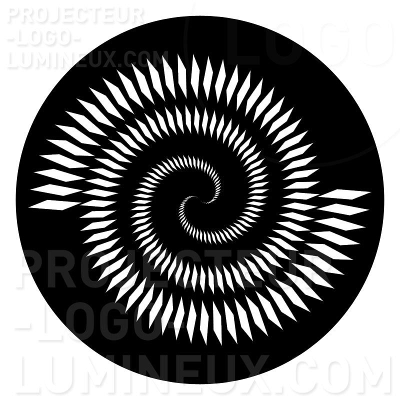 Gravur Gobo Glas Licht Dekoration Gobo Spiral Tourbillon