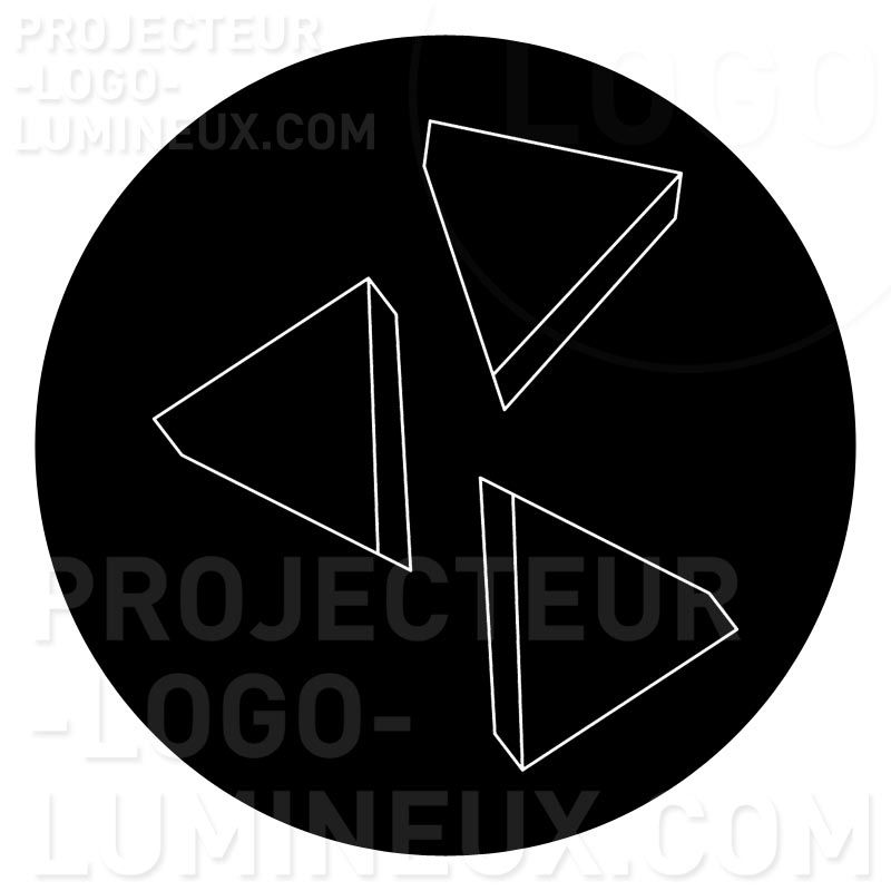 Gobo Triangles design, decoration design event and wedding