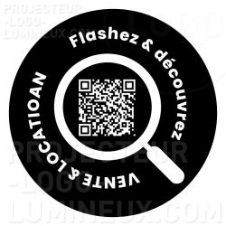 Visual QR code light personalized real estate agency