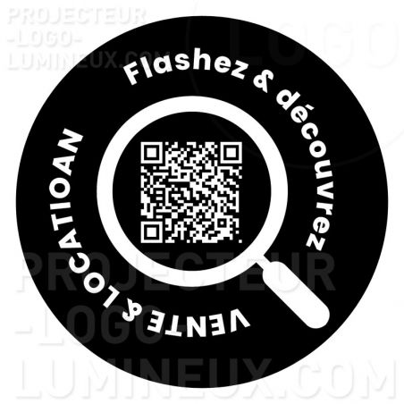 Gobo QR Lichtcode personalisierte Immobilienagentur