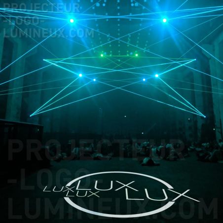 Projection logo lumineux événement