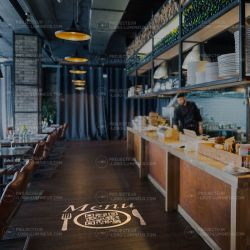 Projection QR code lumineux lien menu pour bar et restaurant