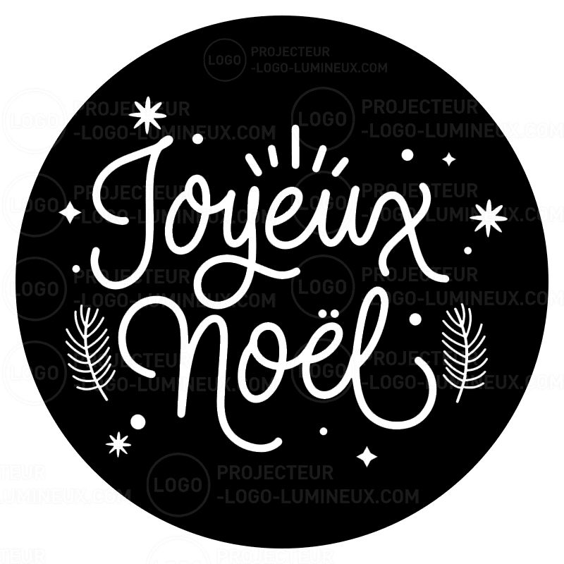 Gobo Joyeux Noël pour illumination des fêtes de fin d'année et illumination bâtiment