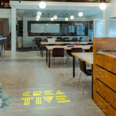 Illuminated Logo Floor Projector