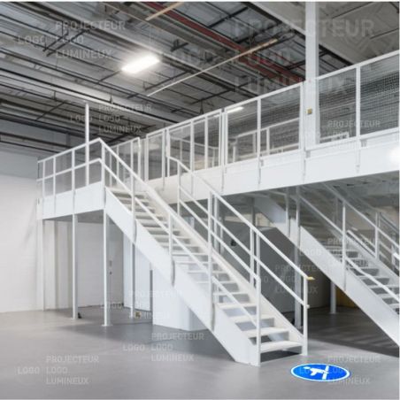 Signalétique lumineuse prévention accident escalier