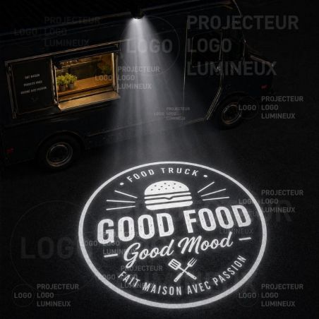 Projecteur de logo lumineux pour food truck
