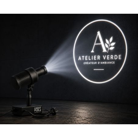 Projecteur de logo lumineux fixe intérieur 50W – Mise en lumière professionnelle pour commerces