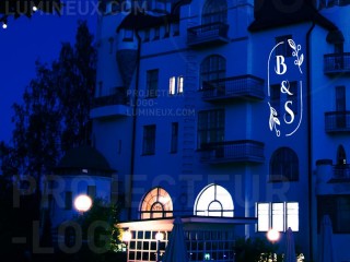 Projection gobo noms mariés mur pour mariage